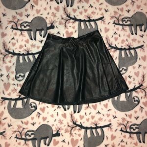 Leather skirt